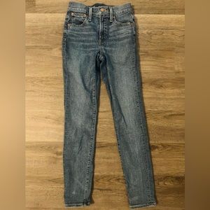 JCREW 9” mid-rise toothpick jean
